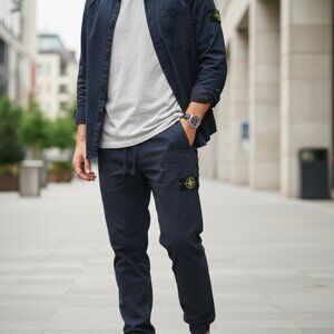 Stone Island Navy Cargo Joggers - Iconic Style & Premium Comfort